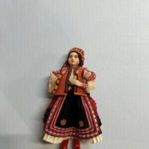 Vintage Romanian Folk Doll
